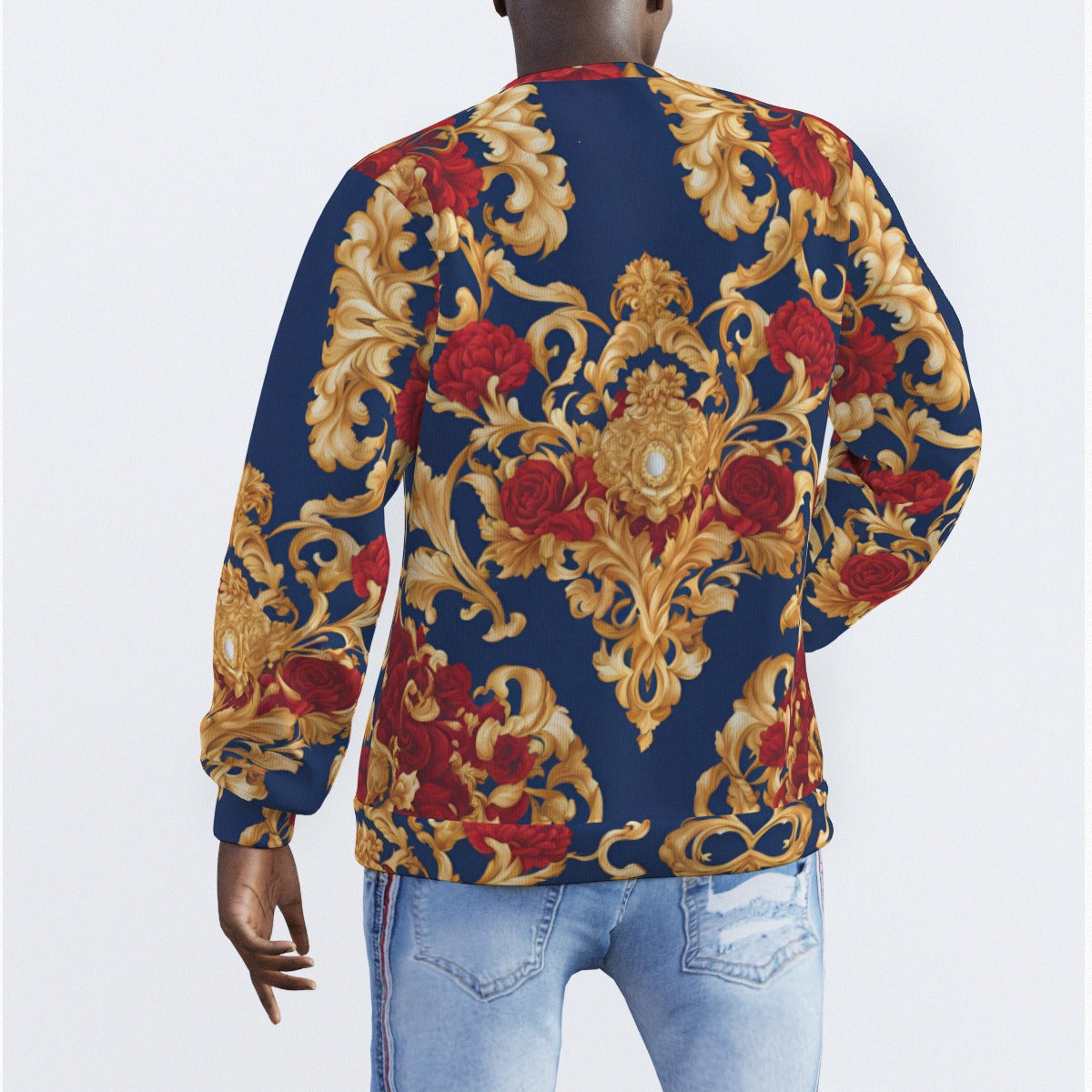 All-Over Print Men's Sweater