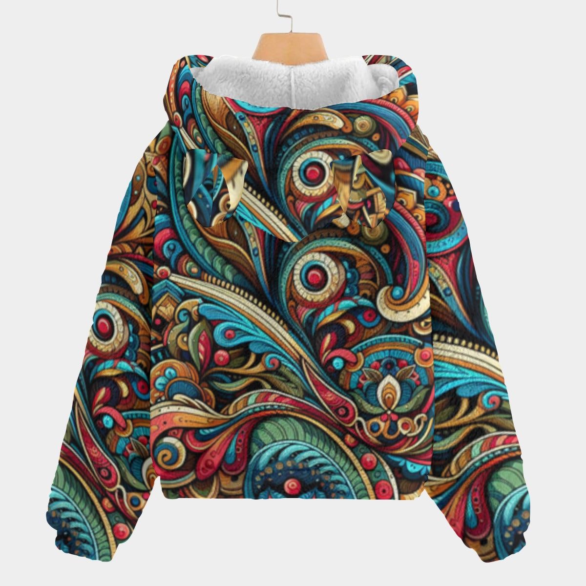 kokorepublic Print Kid’s Borg Fleece Sweatshirt With Ear