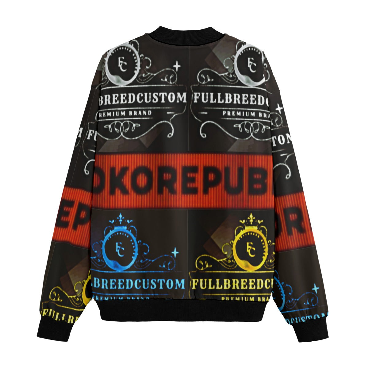 kokorepublic Print Men’s Fleece Bomber Jacket