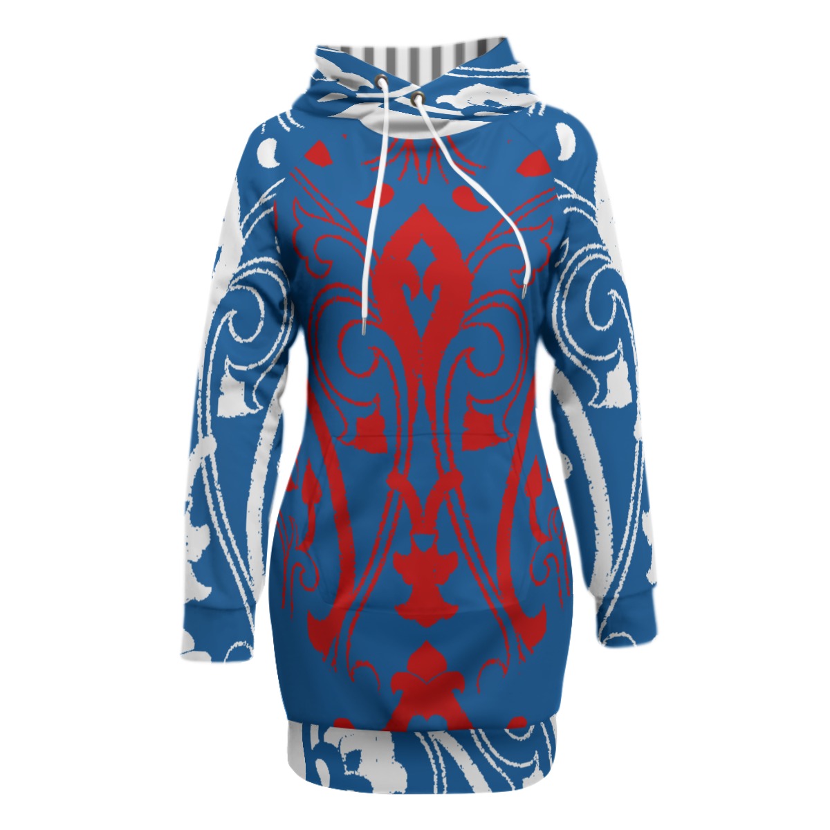 All-Over Print Women's Pullover Hoodie With Raglan Sleeve