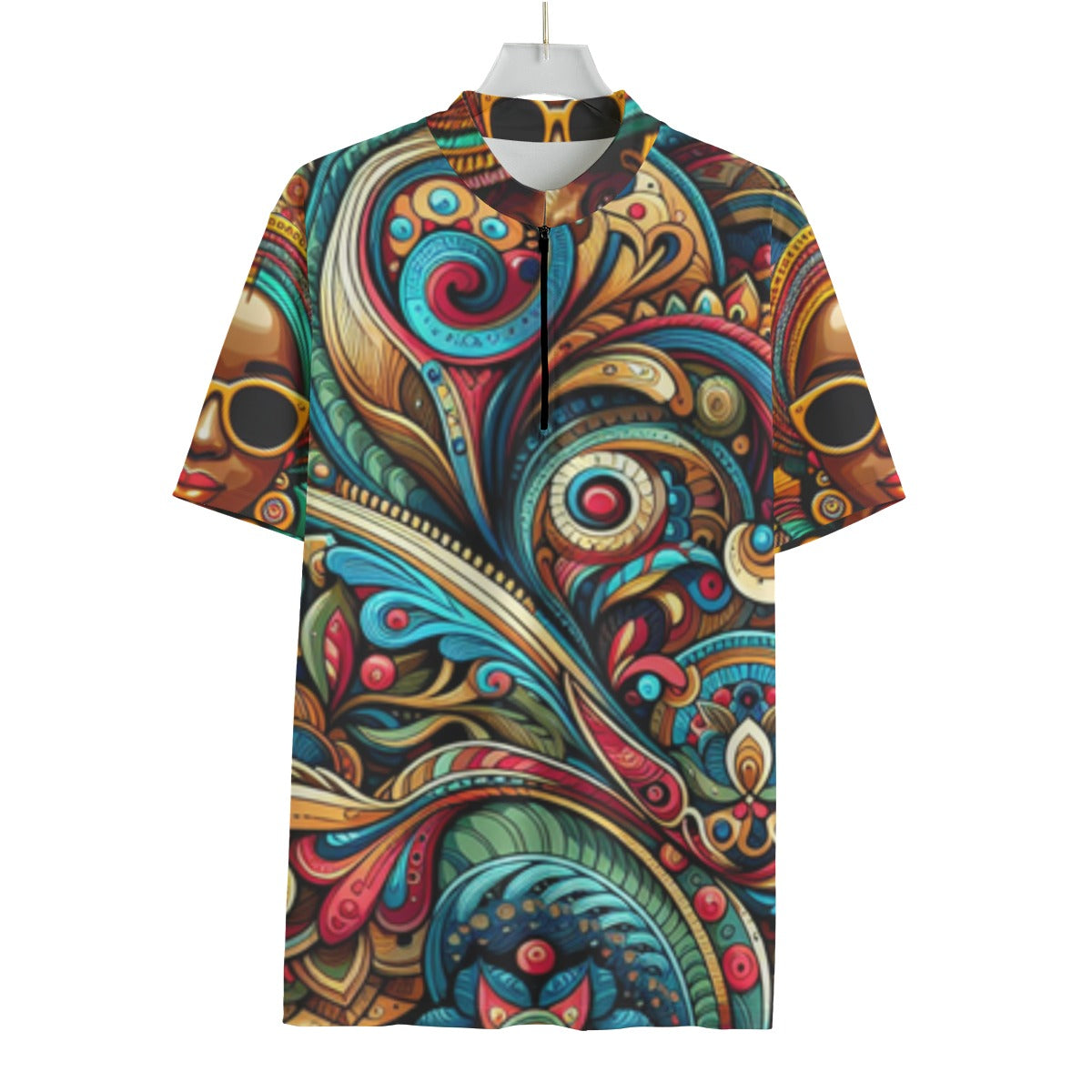 kokorepublic Print Men's Billiard Cloth With Black Zipper