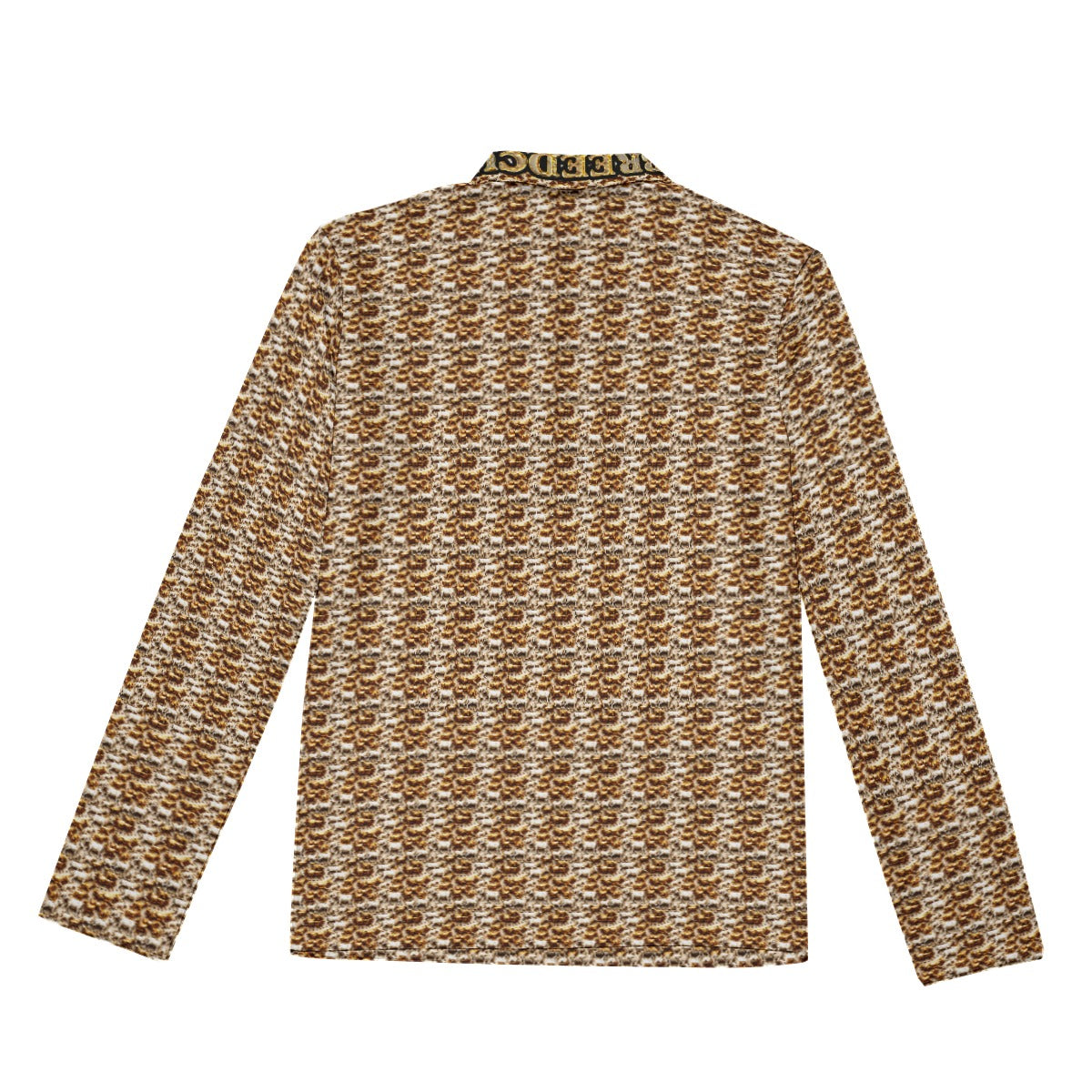 FullbreedCustom Print Men's Lapel T-shirt With Neckline Zipper Closure