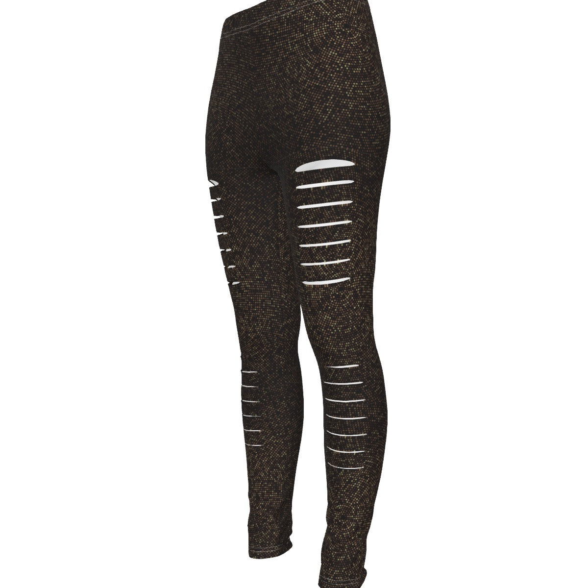 All-Over Print Women's Ripped Leggings