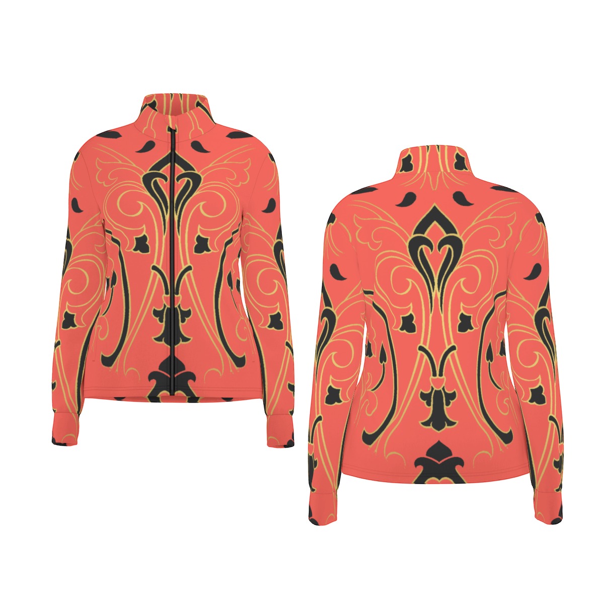kokorepublic Print Women's Long Sleeve Thumbhole Jacket