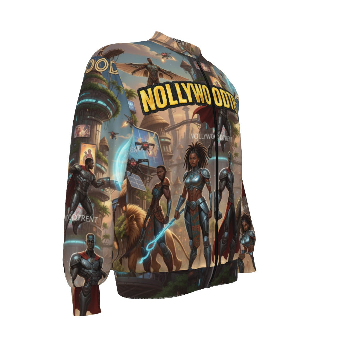 Nollywoodtrend Print Unisex Bomber Jacket