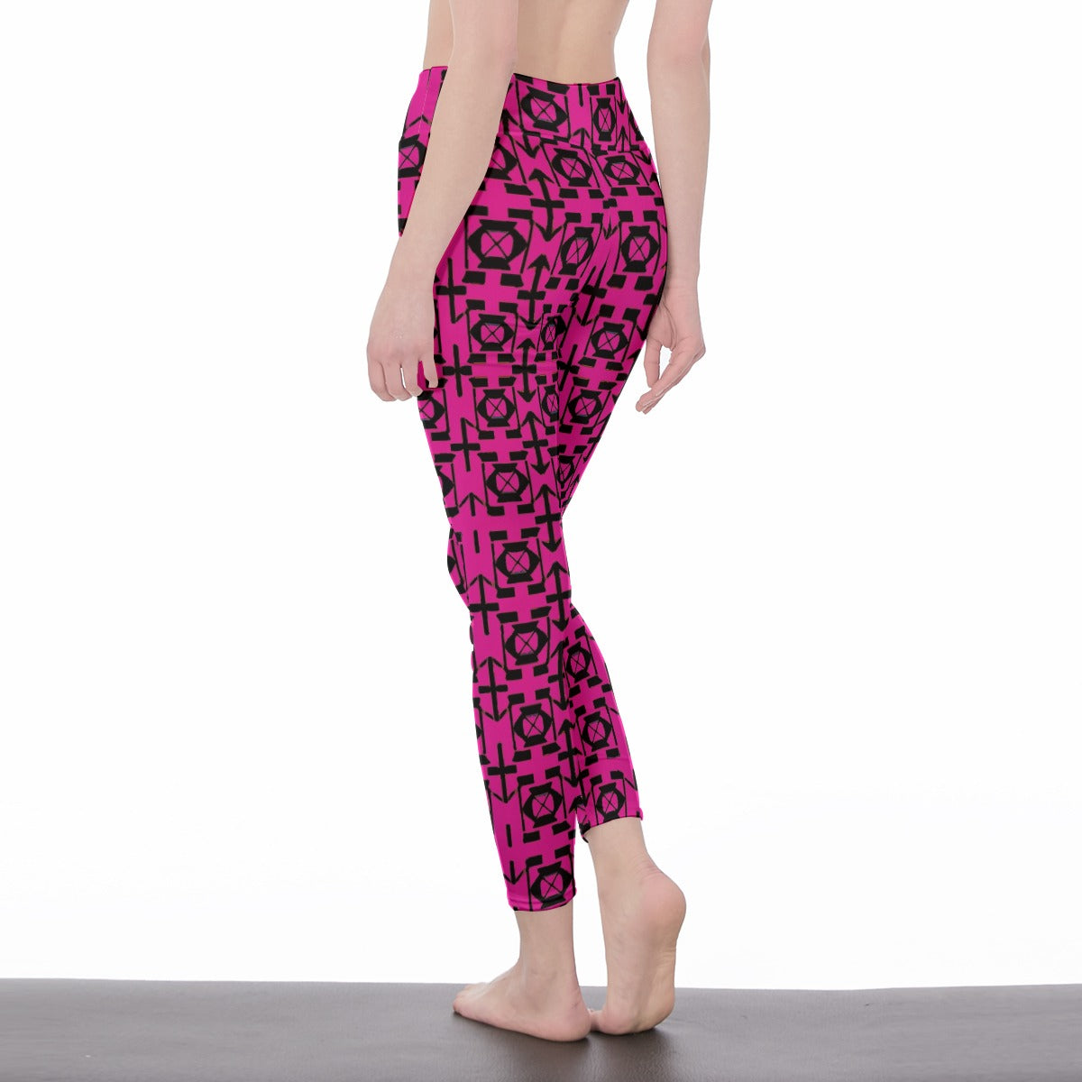 Kokorepublic  Print Women's High Waist Leggings | Side Stitch Closure