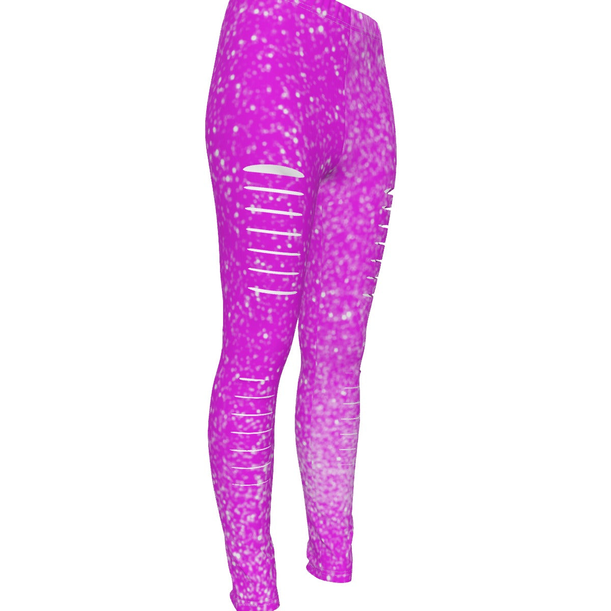 All-Over Print Women's Ripped Leggings