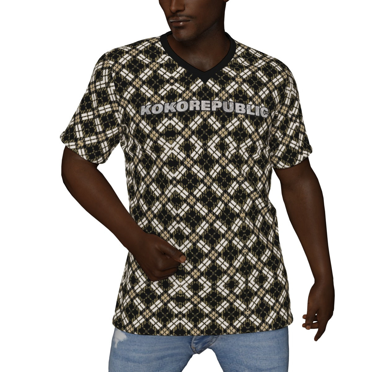 kokorepublic Print V-Neck T-Shirt