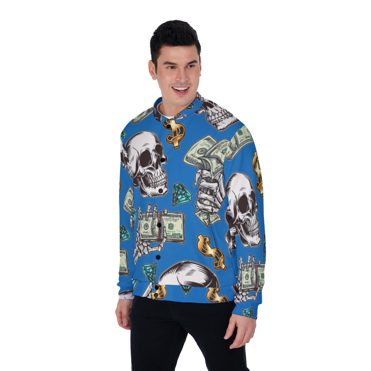 kokorepublic Print Men's Baseball Jacket