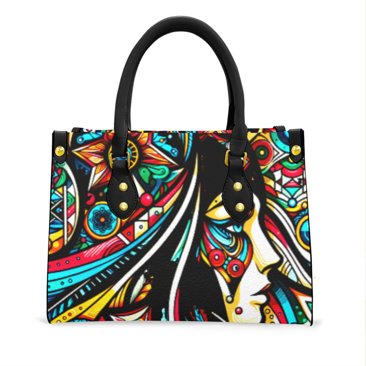 kokorepublic Women's Tote Bag With Black Handle