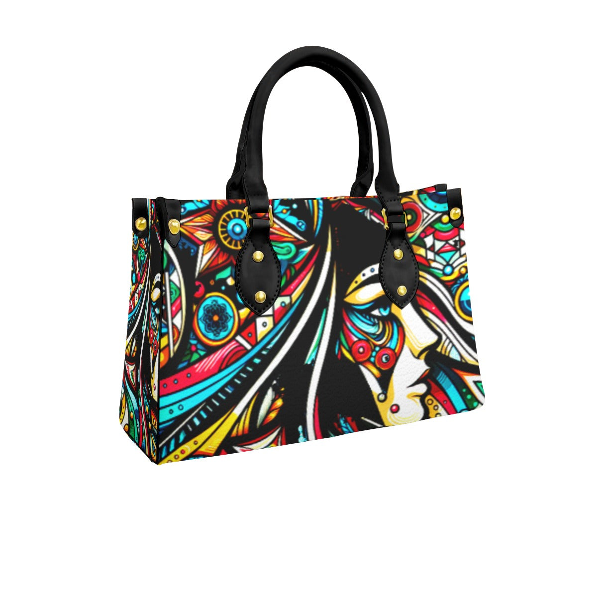 kokorepublic Women's Tote Bag With Black Handle