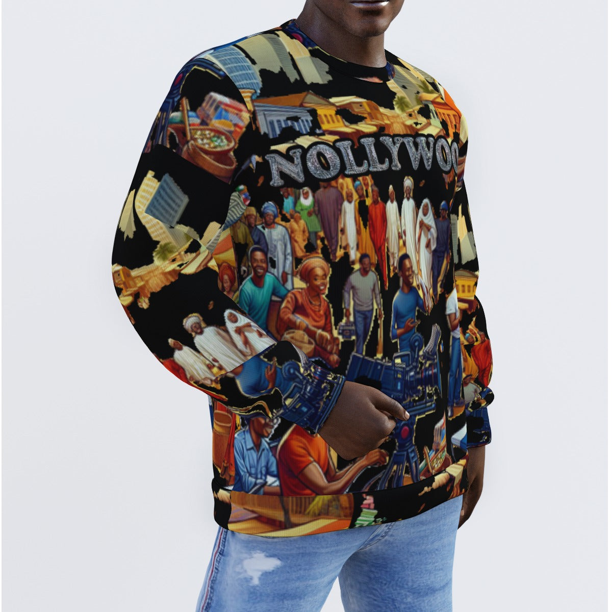 Nollywoodtrend  Print Men's Sweater