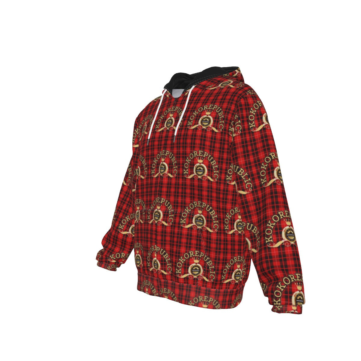 kokorepublic Print Zip Up Hoodie With Pocket