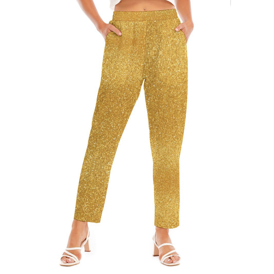 All-Over Print Women's Loose Straight-leg Pants