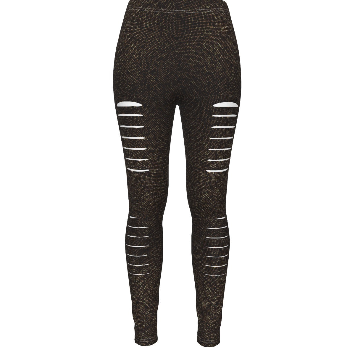 All-Over Print Women's Ripped Leggings