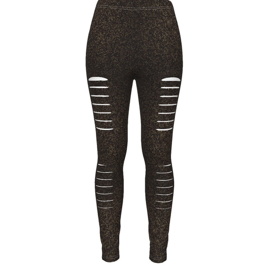 All-Over Print Women's Ripped Leggings