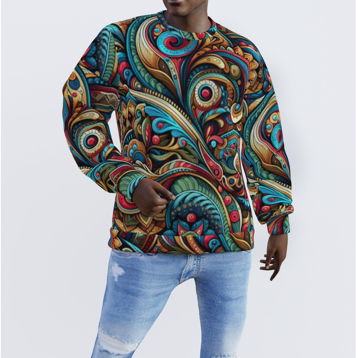 kokorepublic Print Men's Sweater