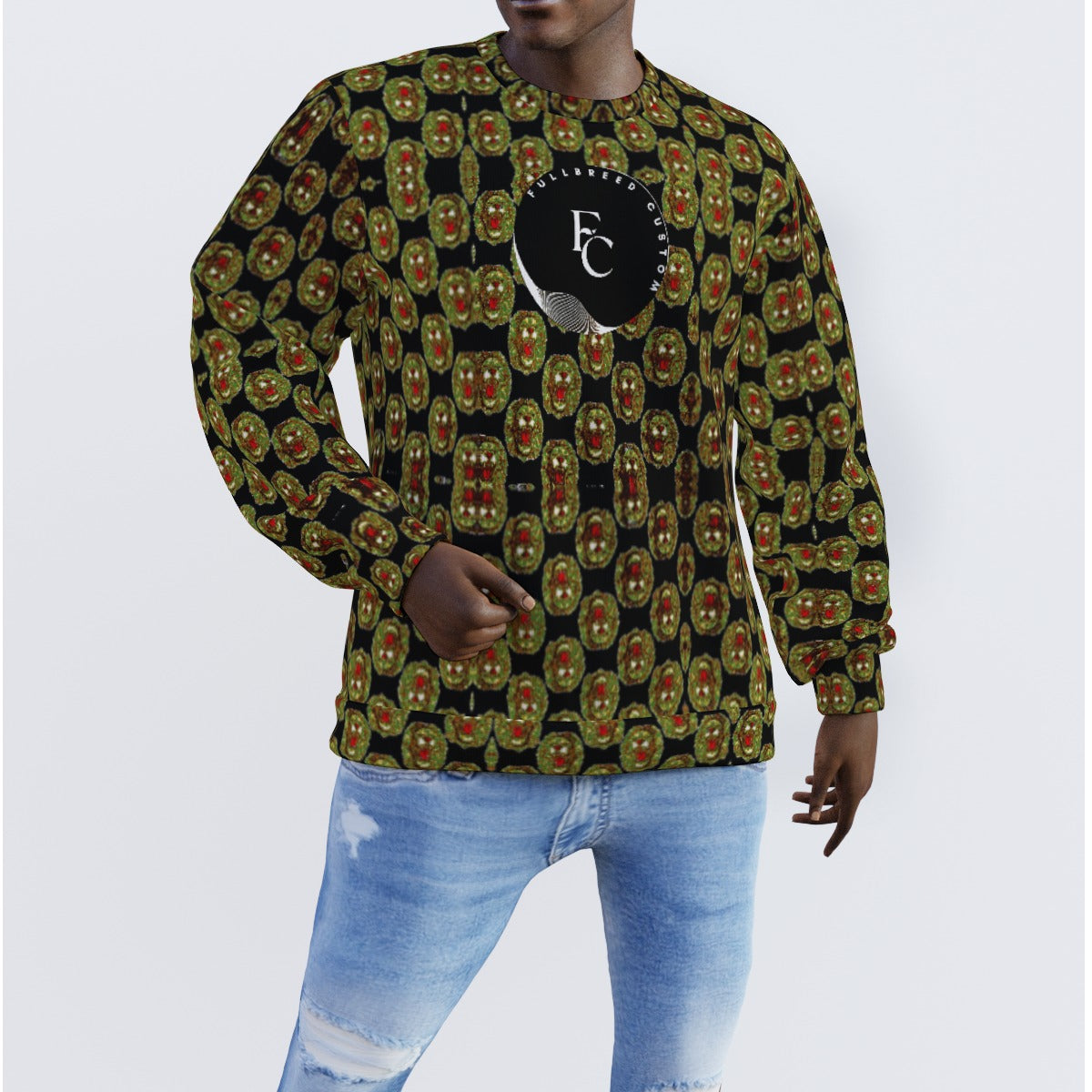 All-Over Print Men's Sweater