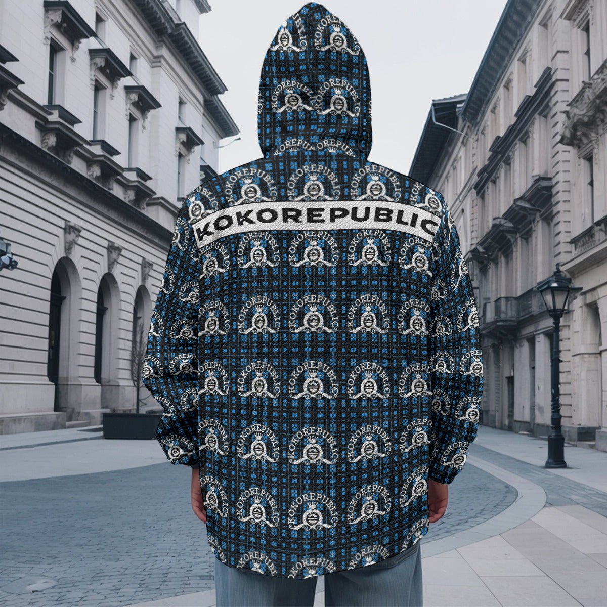 kokorepublic Print Men's Casual Zipper Jacket