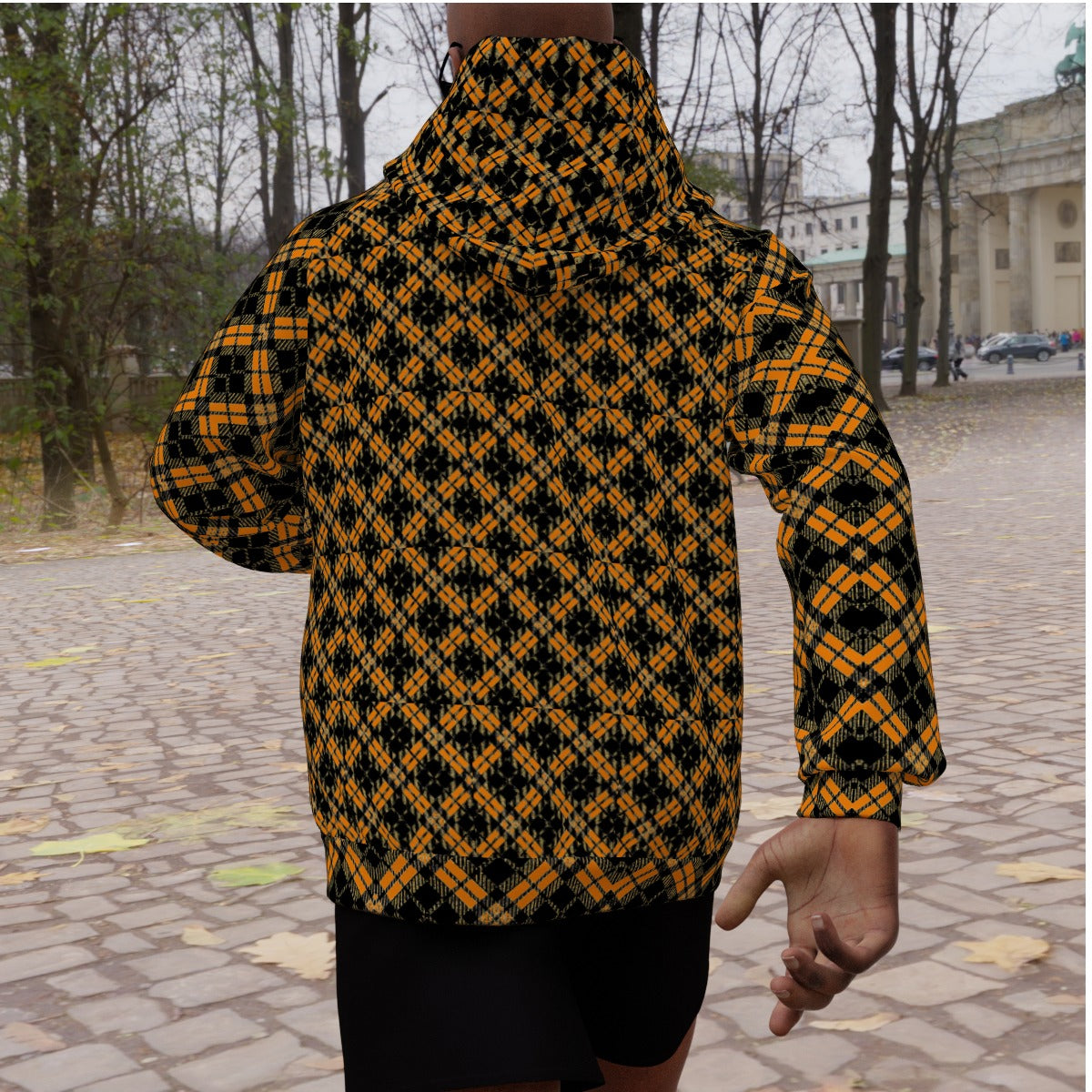 Print Men's Heavy Fleece Raglan Hoodie