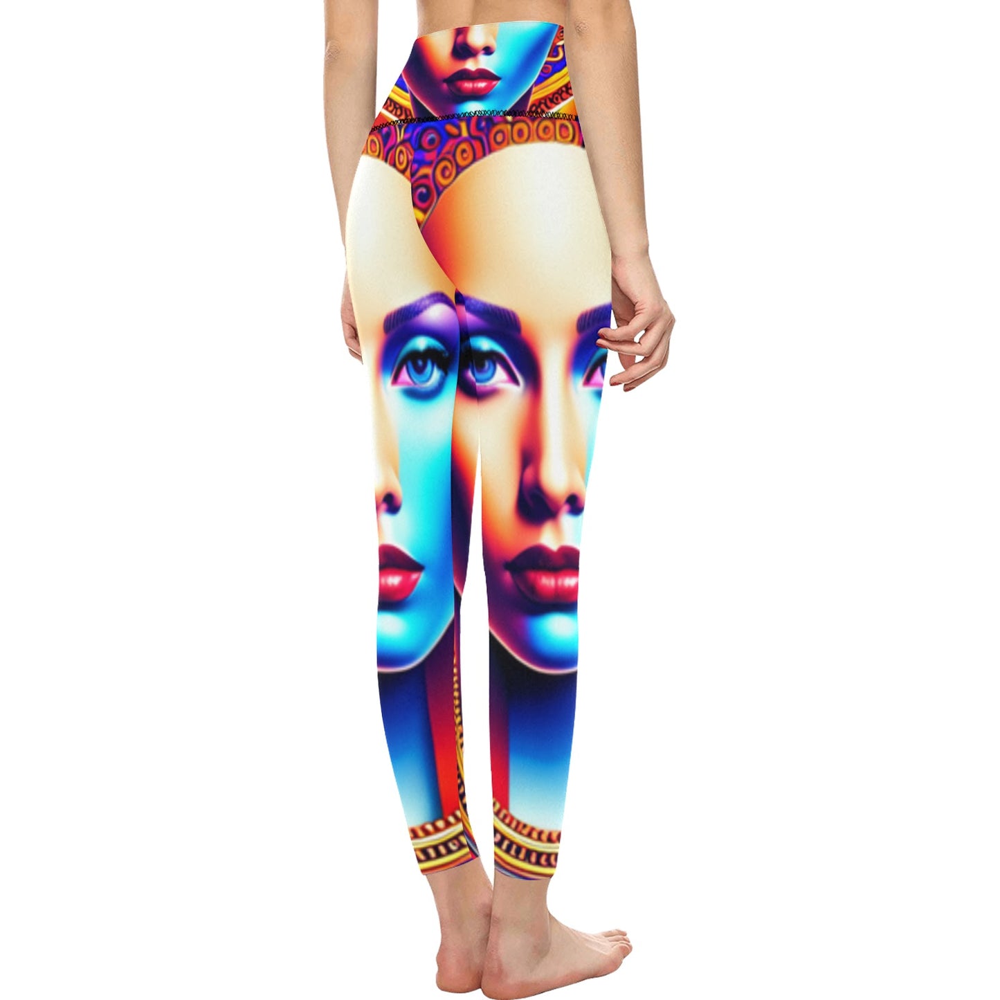 kokorepublic Women's High-Waisted Leggings (Model L36)