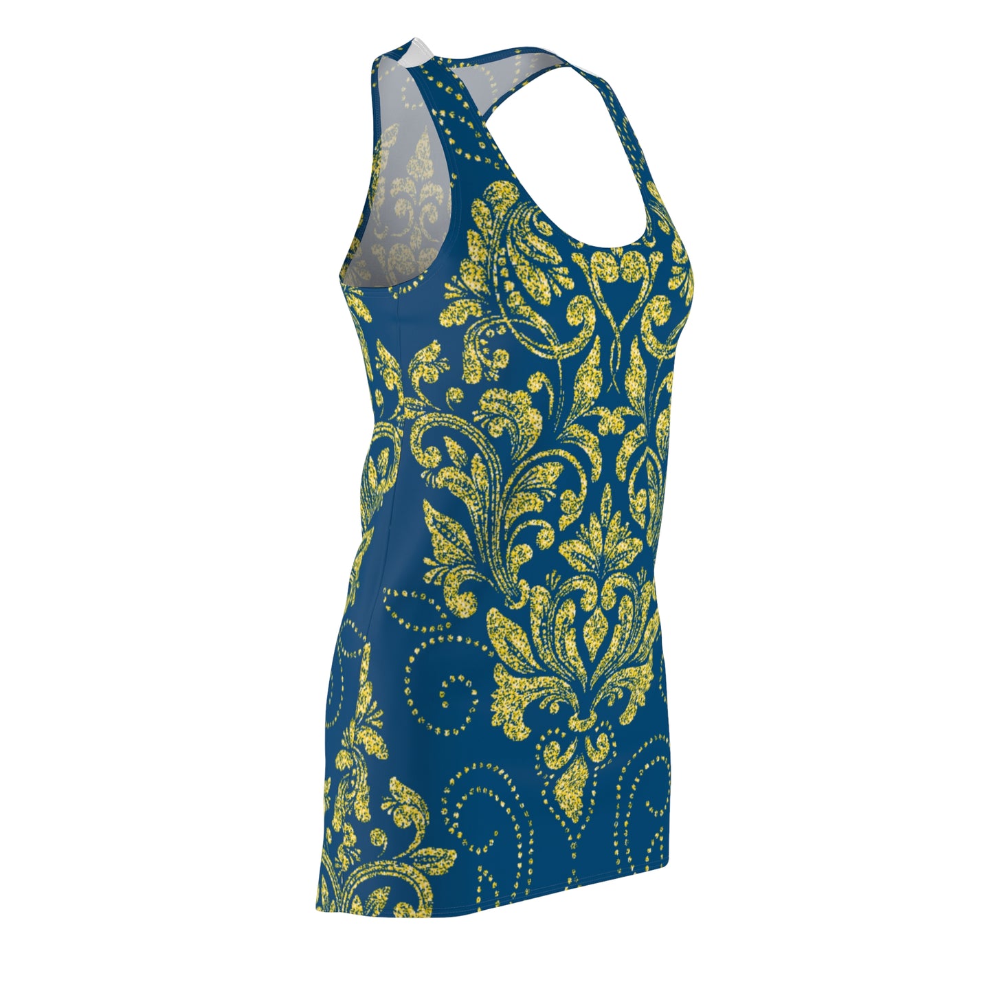 kokorepublic Women's Cut & Sew Racerback Dress (AOP)