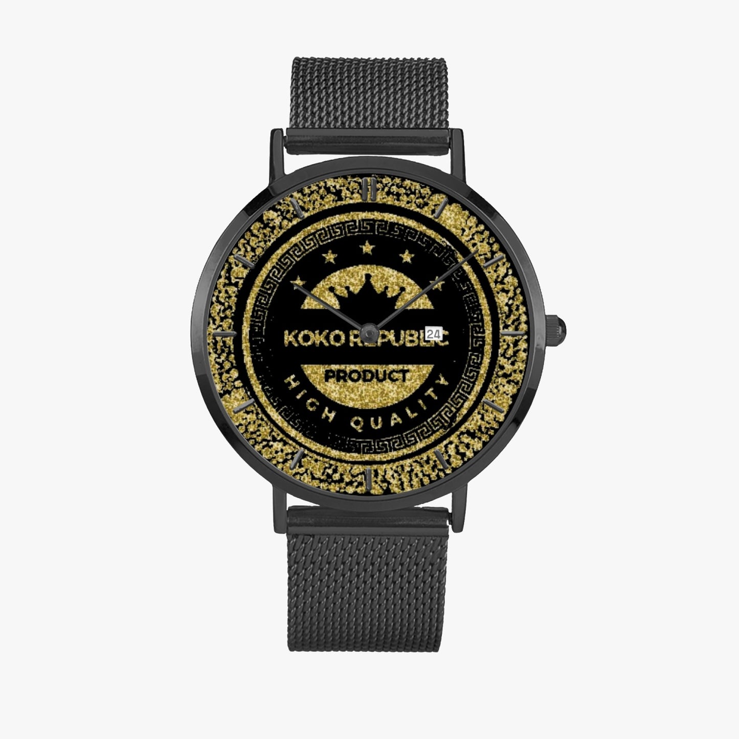 kokorepublic 168. Stainless Steel Perpetual Calendar Quartz Watch (With Indicators)