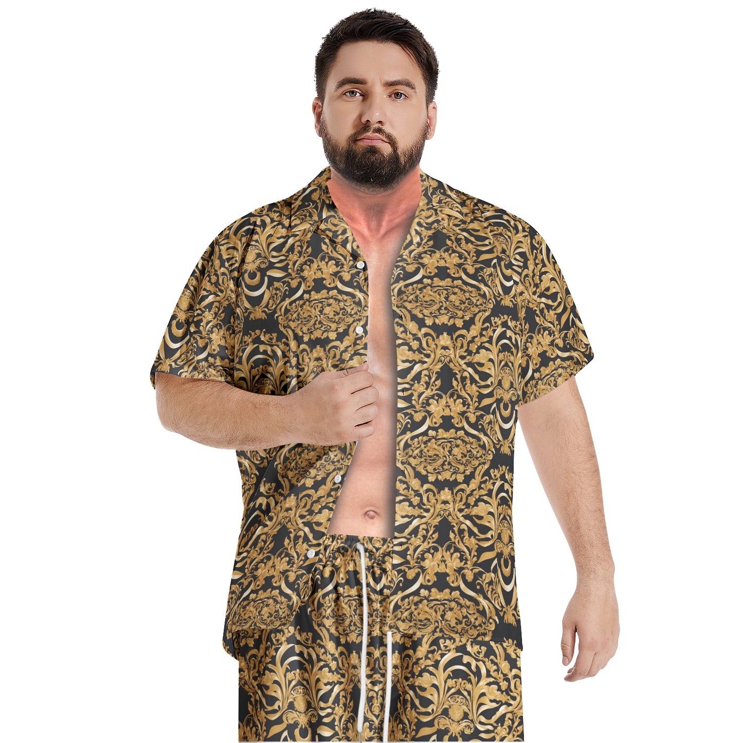 fullbreedcustom Men's All-Over-Print Hawiian Shirt Sets