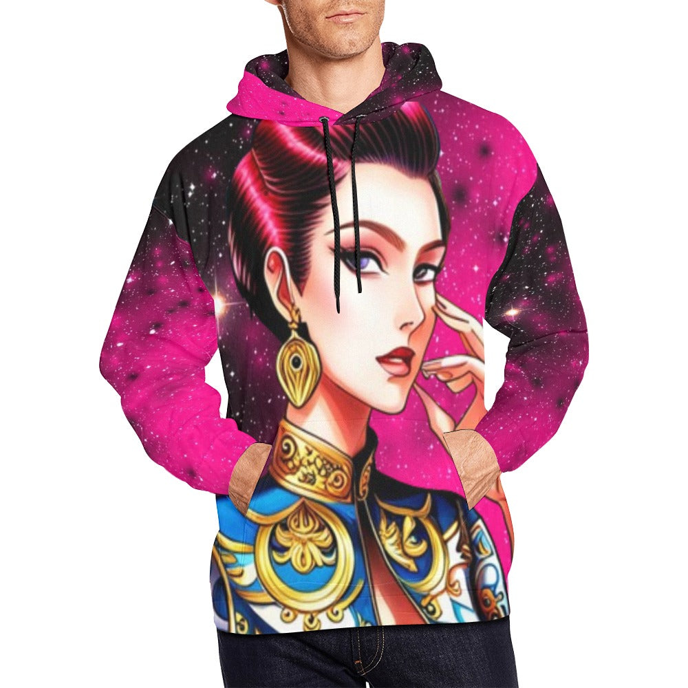 kokorepublic Men's All Over Print Hoodie (USA Size) (Model H13)
