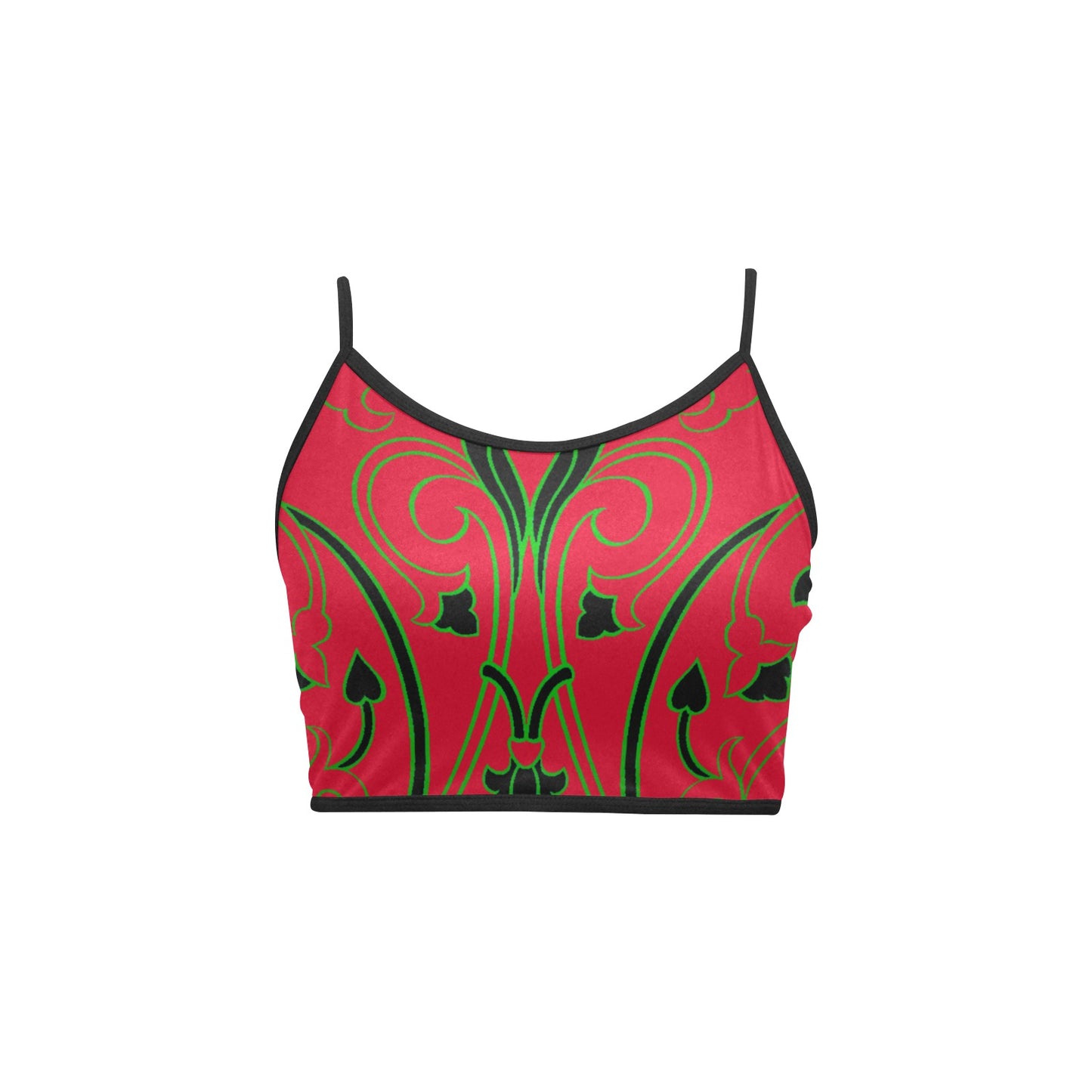 kokorepublic Women's Spaghetti Strap Crop Top (T67)