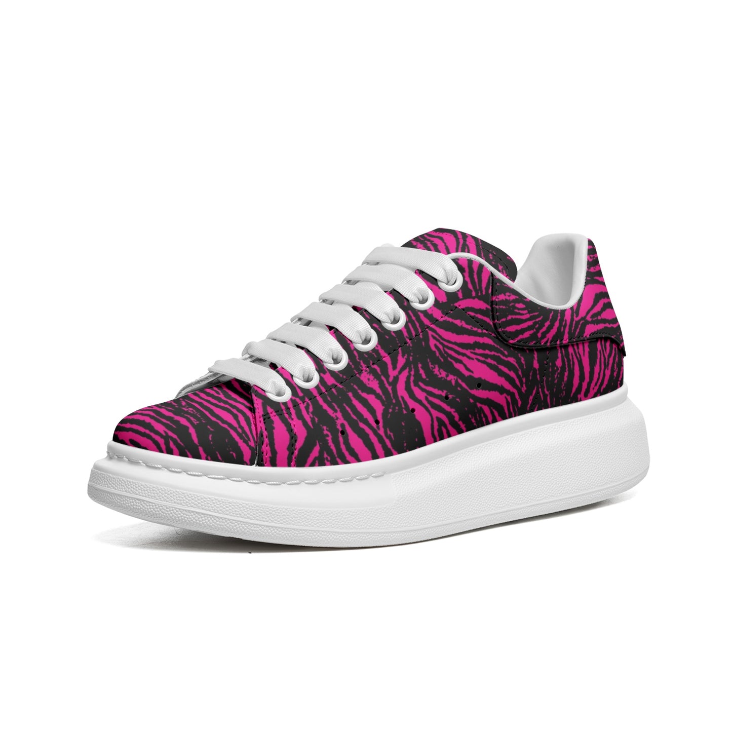 Kokorepublic Unisex Non Slip Lace Up Leather Sneakers