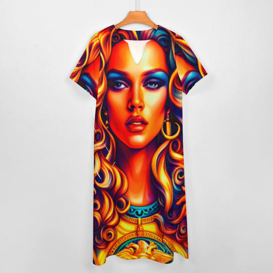 kokorepublic 7-point sleeve dress