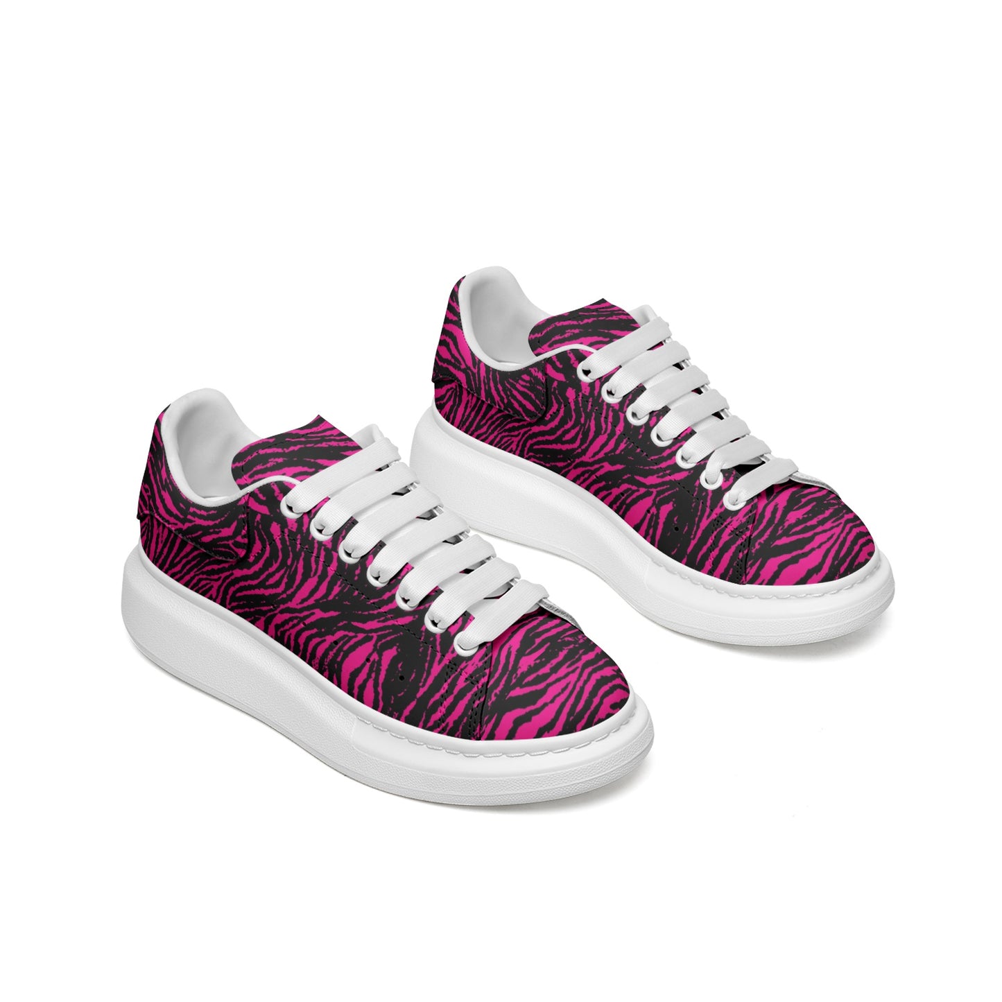 Kokorepublic Unisex Non Slip Lace Up Leather Sneakers