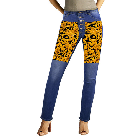 Kokorepublic Women's Jeans (Front&Back Printing)