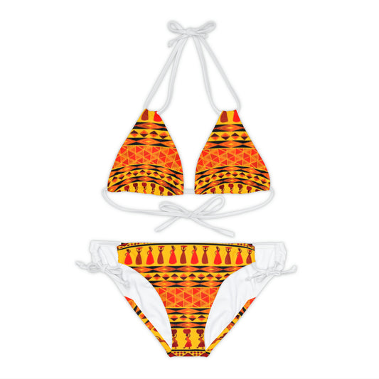 Strappy Bikini Set (AOP)