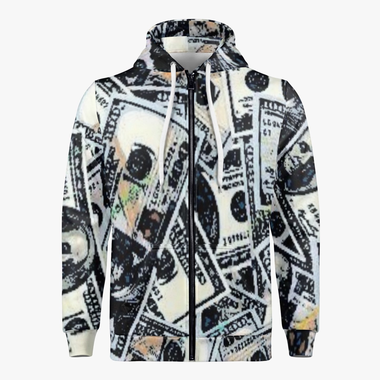 222. Men's AOP Full Zip Up Hoodie