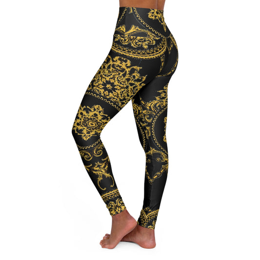 High Waisted Yoga Leggings (AOP)