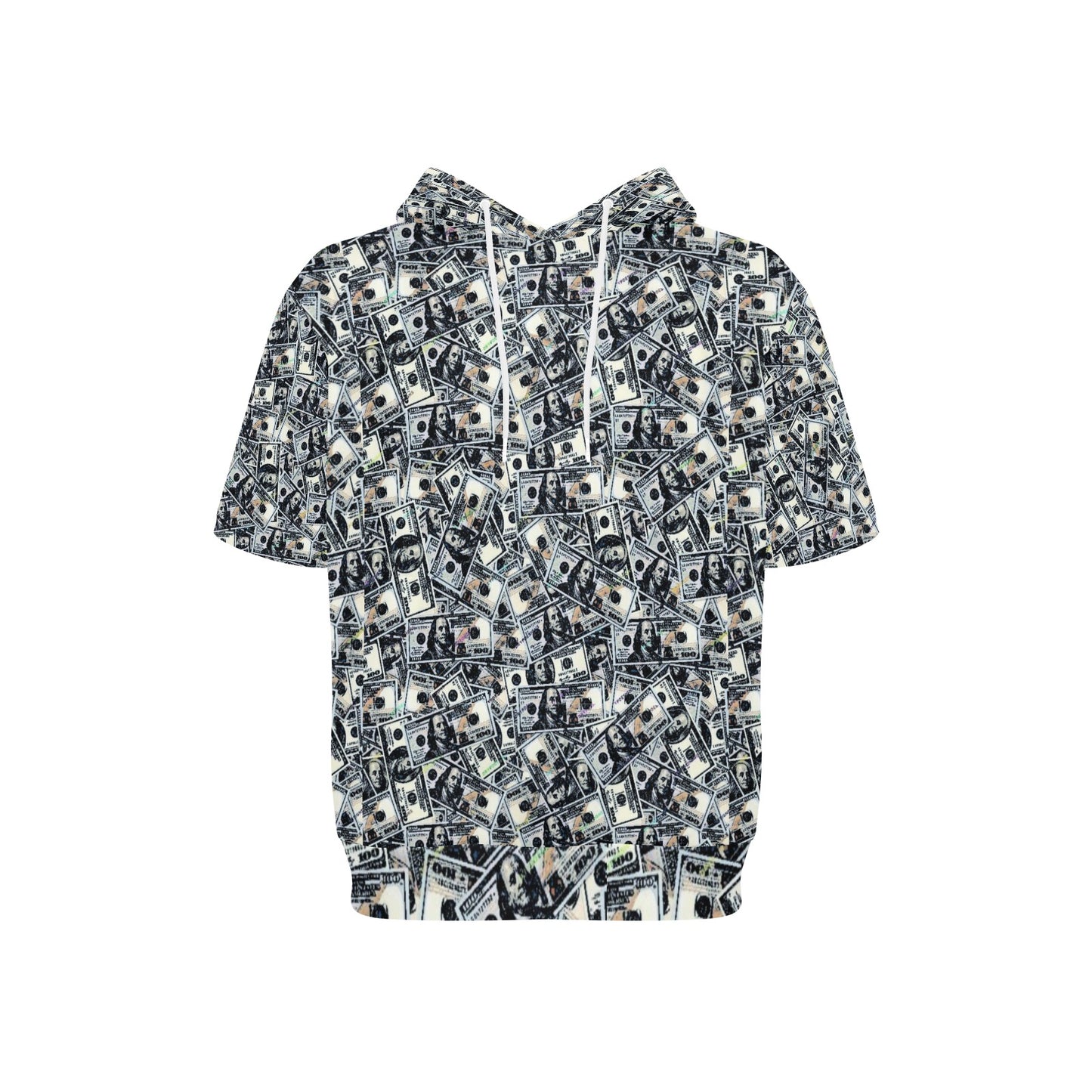 kokorepublic Men's Short Sleeve Fleece Hoodie (H54)