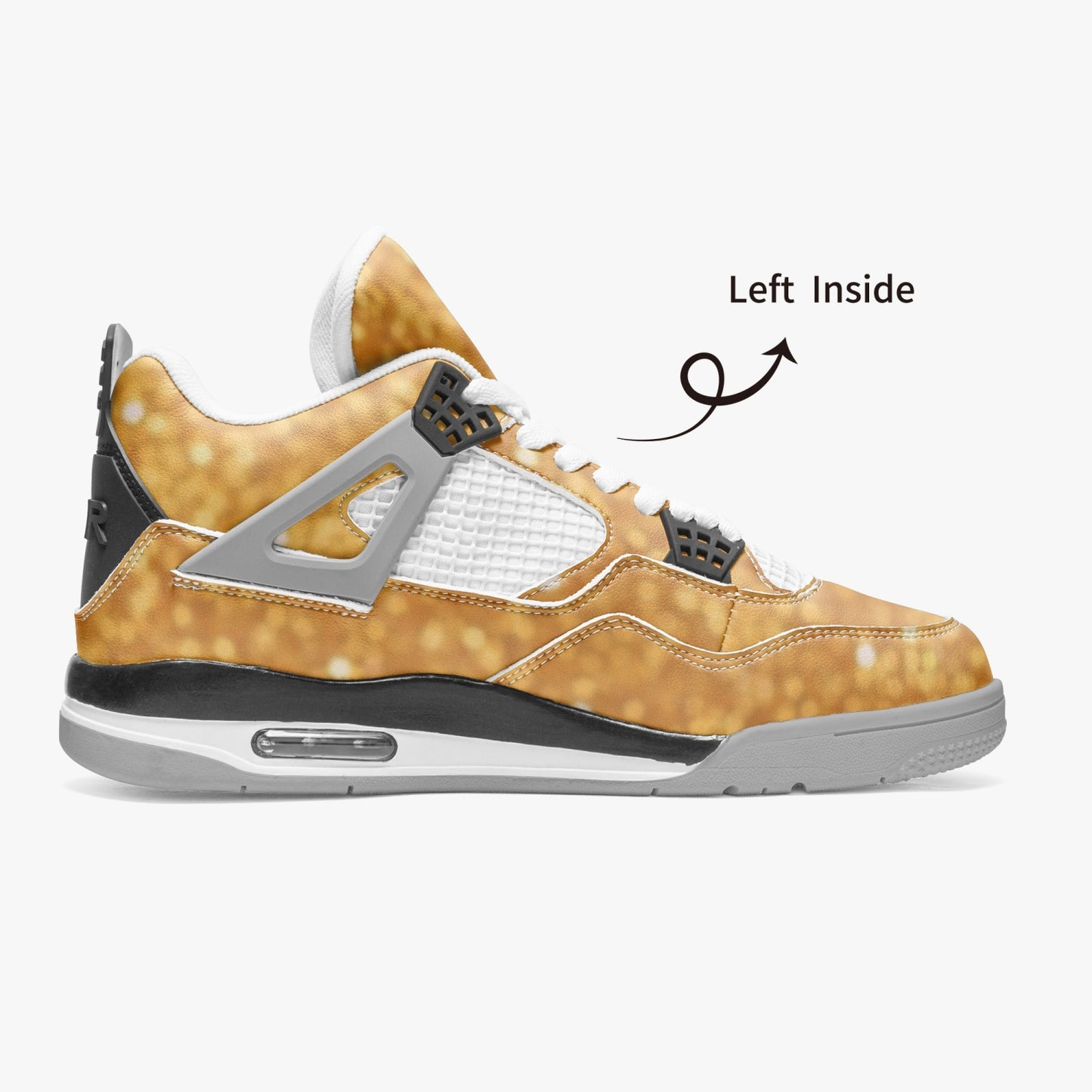 699. AJ4 Basketball Sneakers -Grey Sole