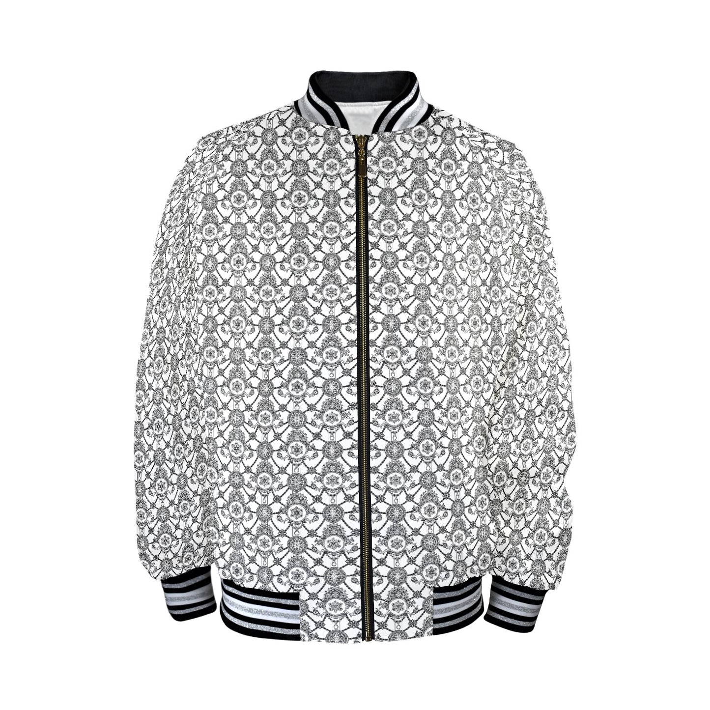 kokorepublic  New Men's Striped Trim Bomber Jacket