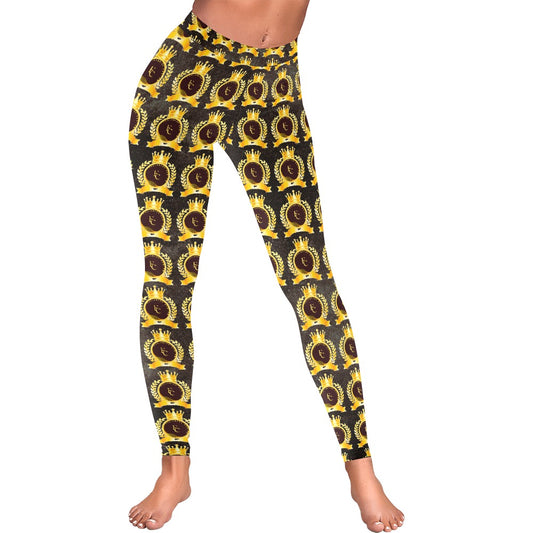 kokorepublic Women's  All-Over Low Rise Leggings (Model L05)