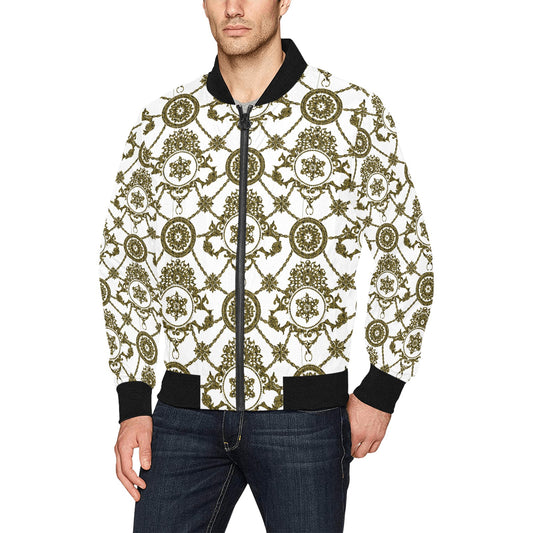 kokorepublic Men's All Over Print Bomber Jacket (Model H31)