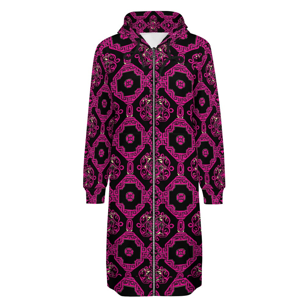 kokorepublic Women's full print long Hoodie