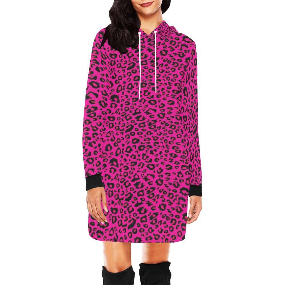 kokorepublic Women's All Over Print Hoodie Mini Dress (H27)