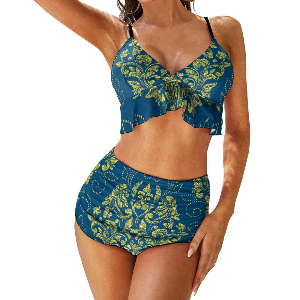 kokorepublic  Sexy Suspender Two-Piece Bikini Swimsuit