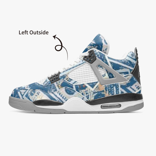 699. AJ4 Basketball Sneakers -Grey Sole