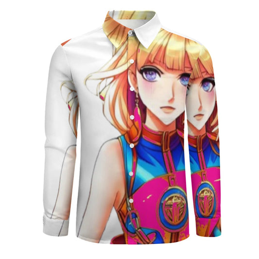 kokorepublic Peach Velvet Casual One Pocket Long Sleeve Shirt