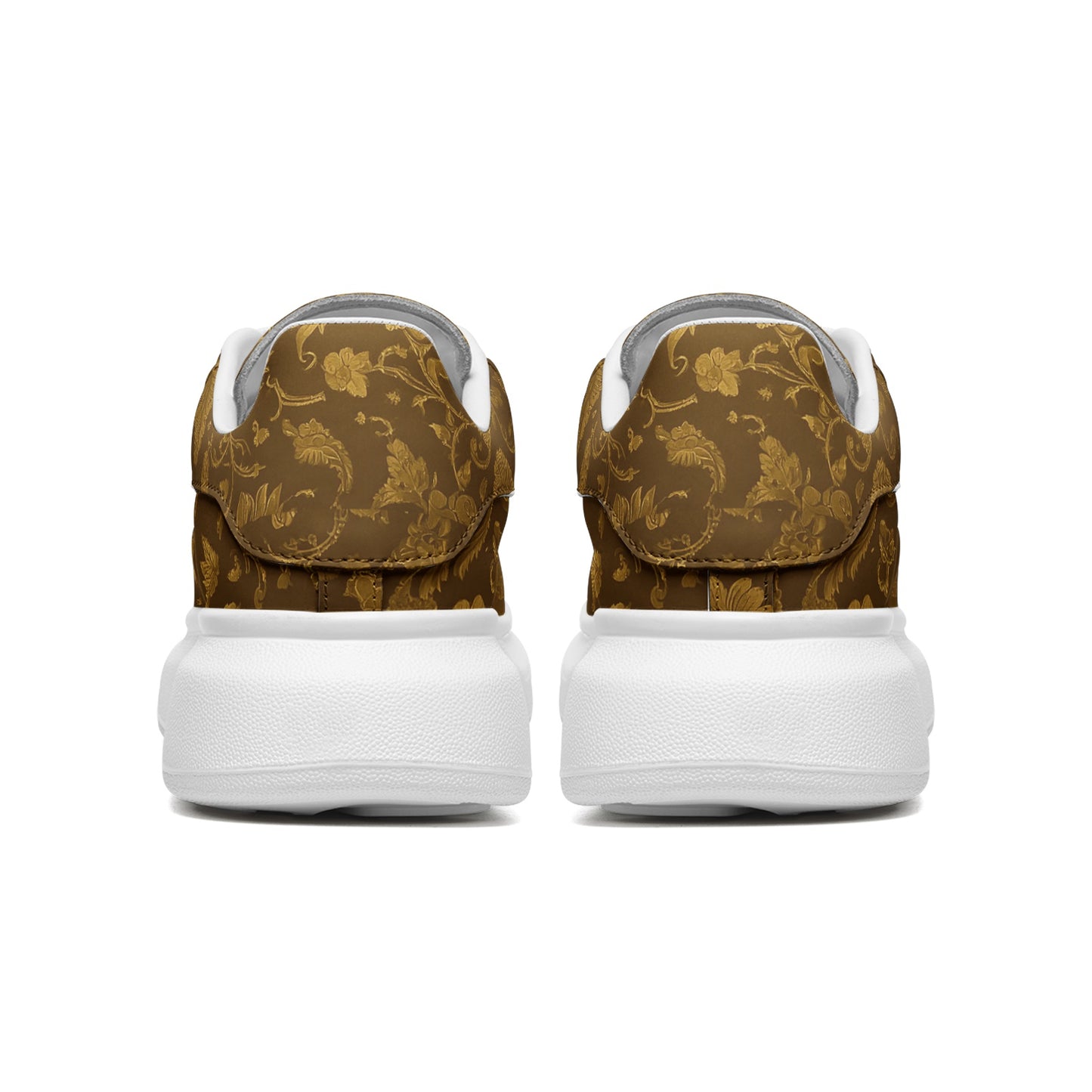 Unisex Non Slip Lace Up Faux Leather Sneakers