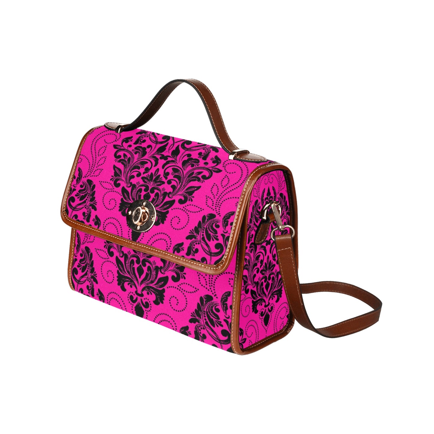 kokorepublic Waterproof Canvas Bag-Brown (All Over Print) (1641)
