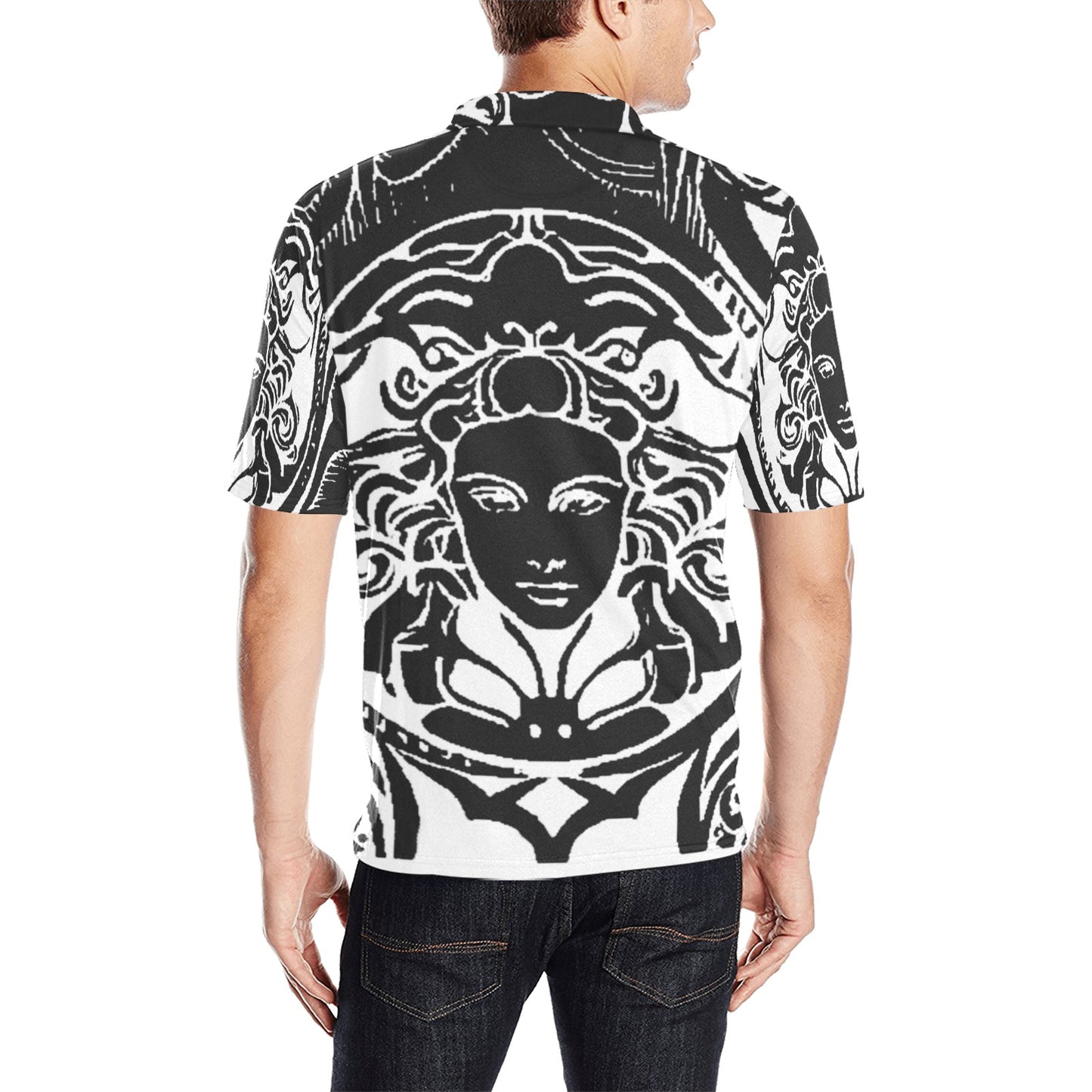 Kokorepublic  Print Polo Shirt (T55)